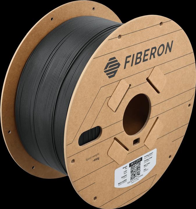Actual product image Polymaker PET-CF17 1,75mm BLACK 3kg (PET, 1.75 mm, 3000 g, Black)
