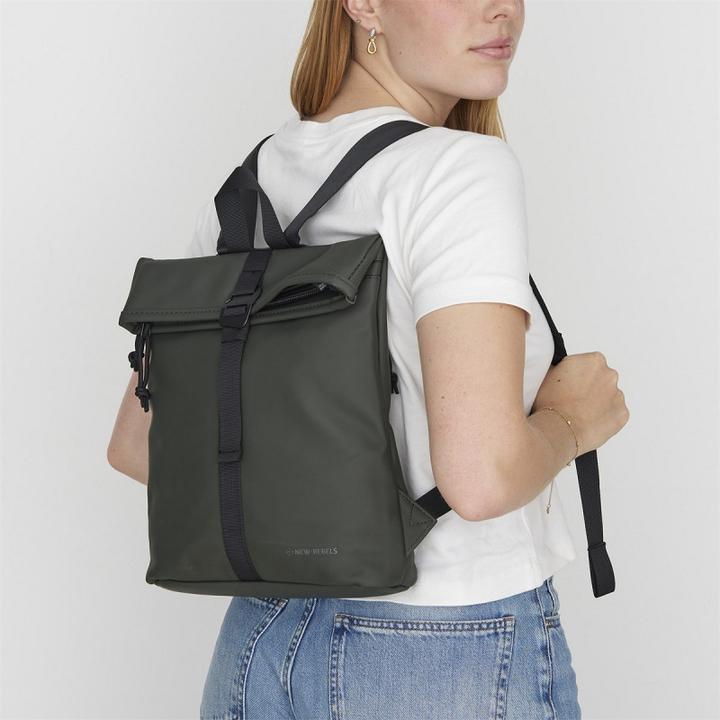 Actual product image New Rebels Mart - Los Angeles Rolltop Backpack Dgreen