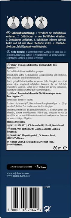 Immagine prodotto Glade Aromablends Oli Essenziali Fragranza per la stanza - Felicità pura