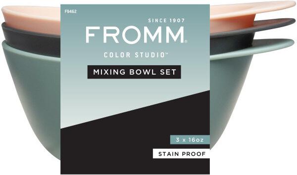 Fromm Färbeschale Set Rosa/Mint/Blau 473 ml 3 Stk.