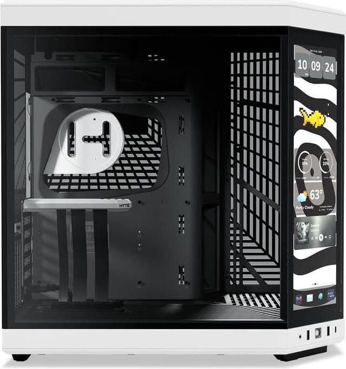 Produktbild Hyte Y70 Touch White (mATX, ITX, ATX, E-ATX)