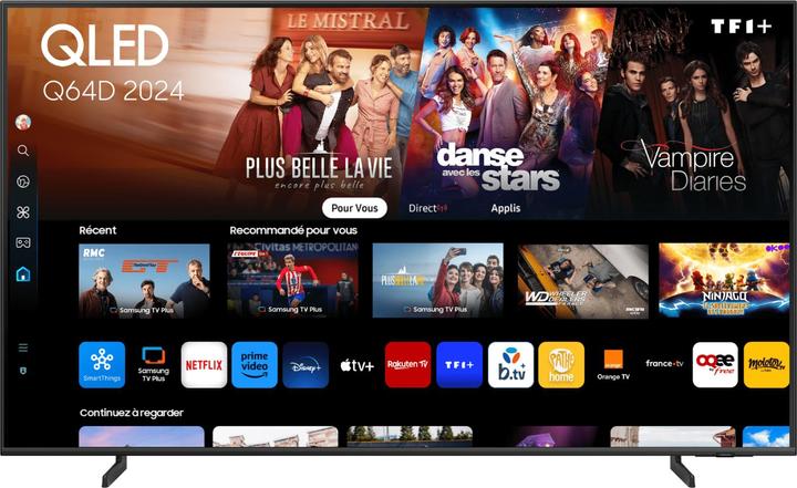 Image du produit Samsung TV QLED 75" Q64D 2024, 4K, Smart TV (75", QLED, 4K, 2024)