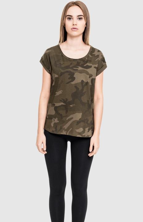 Produktbild Urban Classics Ladies Camo Back Shaped Tee (S)