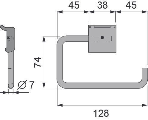 Produktbild OK-Line Rollenhalter Wall System