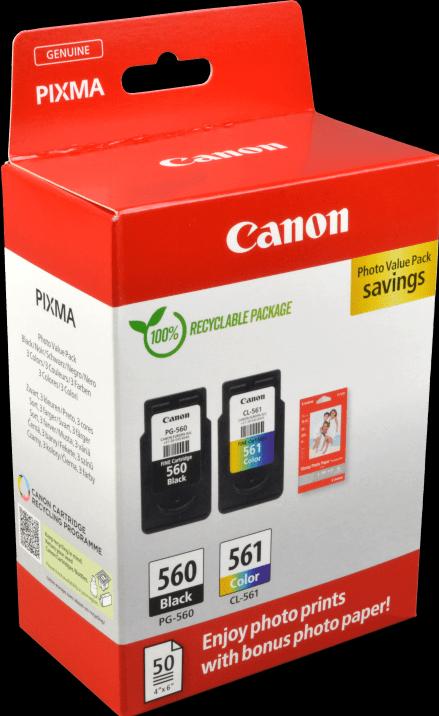 Image du produit Canon CRG PG-560/CL-561 Cartouche d'encre (M, Y, CF, C)