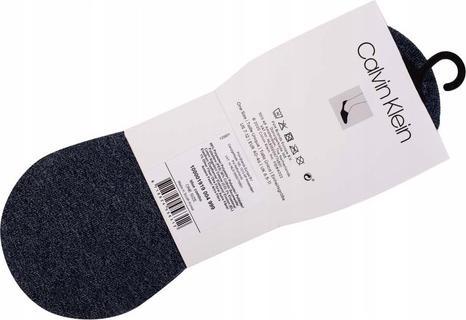 Produktbild Calvin Klein Socks Mens 2er Pack Füsslinge mit Silikon Non-Slip Ferse, Schwarz, 40/46 Socks, Blue Com (2er Pack, 40 - 46)