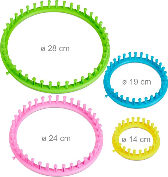 Actual product image Relaxdays Knitting ring set