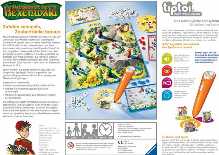 Produktbild tiptoi Wettstreit Hexenwald (Italienisch, Spanisch, Englisch, Französisch, Deutsch)