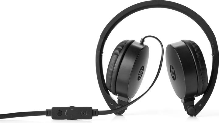 Actual product image HP H2800 Stereo Headset black (Cable)