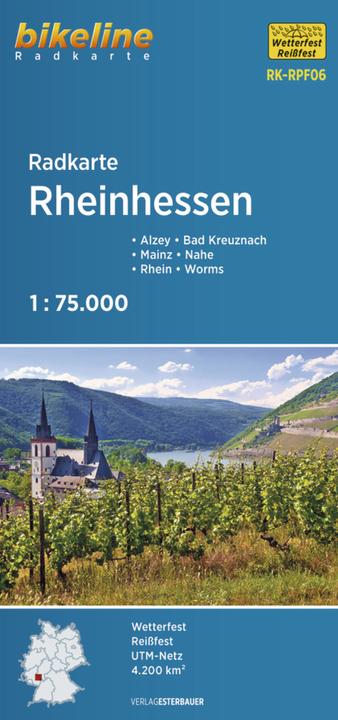 Produktbild Bikeline Radkarte Rheinhessen (RK-RPF06