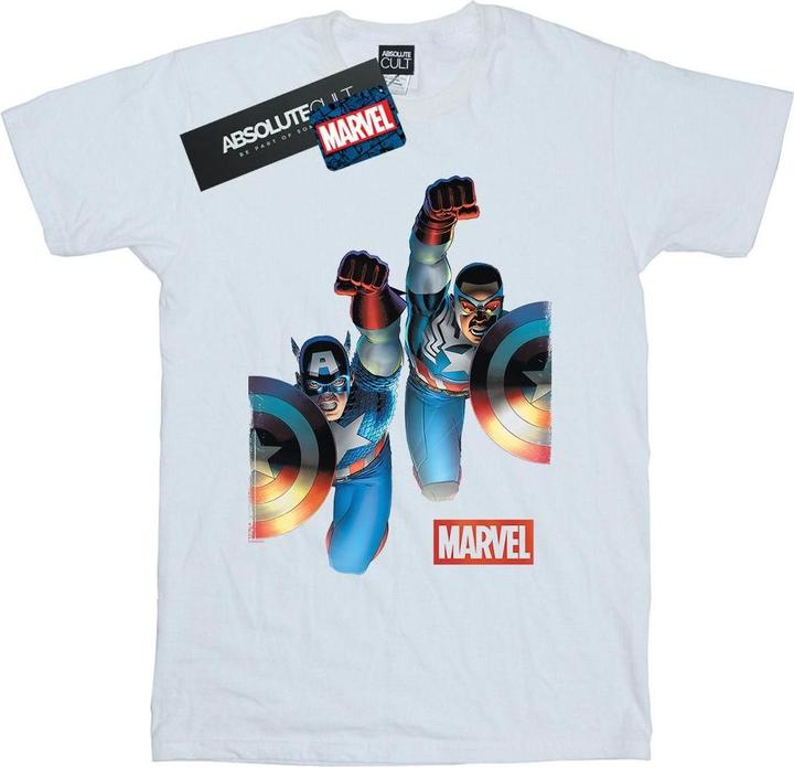 Falcon And Captain America Side By Side TShirt (L)