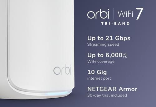Actual product image Netgear Orbi 870 Series (RBE872) Set of 2