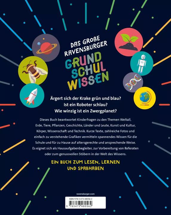 Produktbild Ravensburger Das grosse Grundschulwissen - ein umfangreiches Lexikon für Schule und Freizeit (Deutsch, Moira Butterfield, Pat Jacobs, 2022)