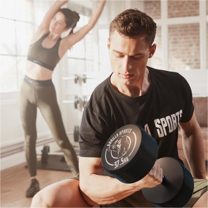 Produktbild Gorilla Sports Rundhanteln (1 x 37.5 kg)