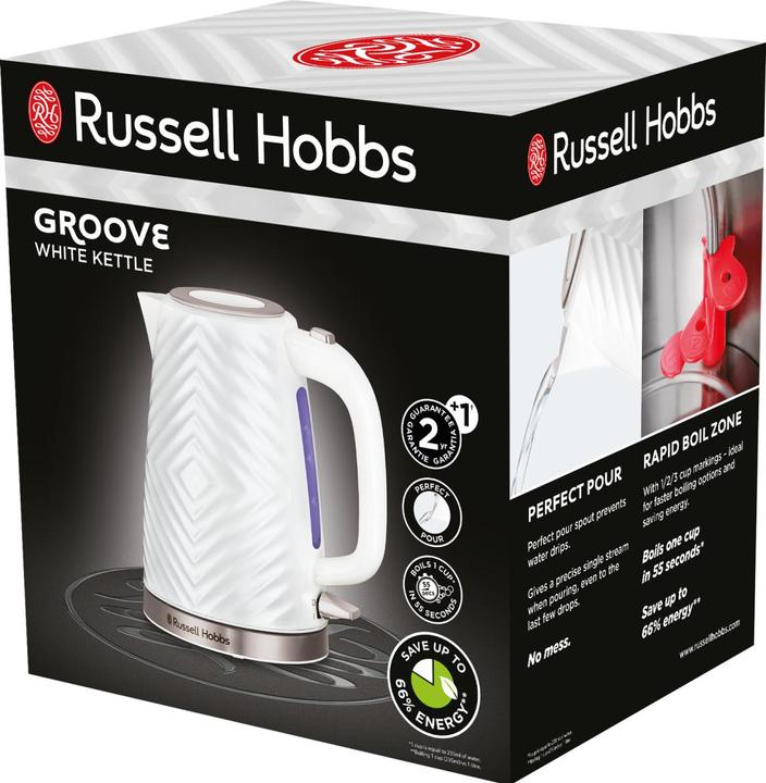 Produktbild Russell Hobbs 26381-70 Groove Wasserkocher weiss (1.70 l)