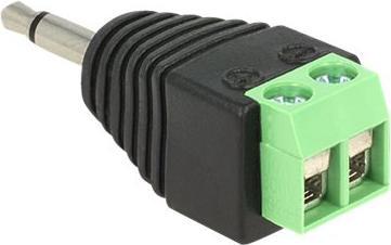 Image du produit Delock Bornier 2Pin à 3,5mm jack (Adaptateur angulaire)