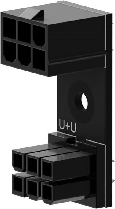 Actual product image Singularity Computers Computers 6-Pin PCIe 180 Degree Adapter U+U