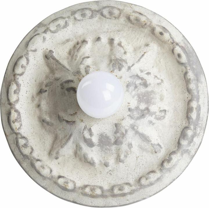 Actual product image Loberon Wall & ceiling lamp Mangaire antique white (E27)