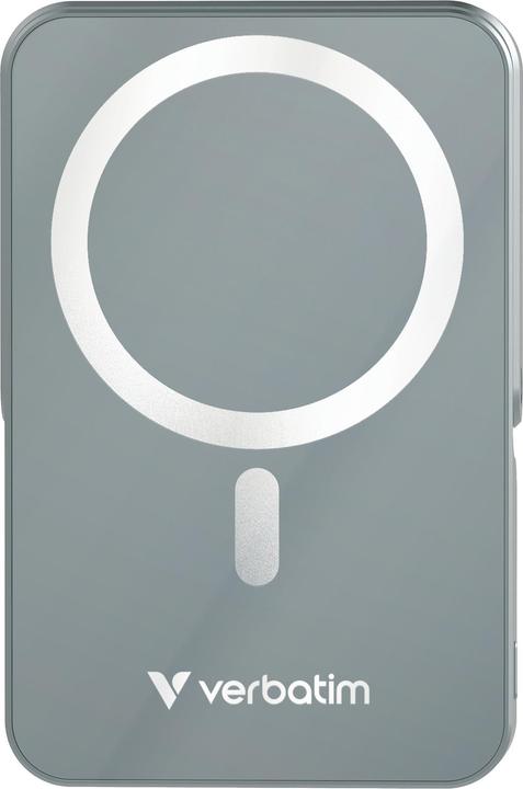 Produktbild Verbatim Charge ‘n’ Go Power Bank with Stand Magnetic Wireless 10000mAh - Grey (10000 mAh, 20 W, 37 Wh)