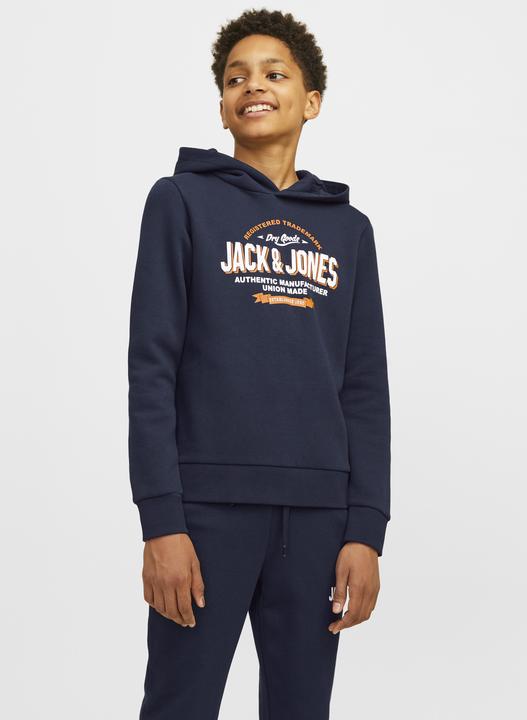 Actual product image Jack & Jones JJELOGO SWEAT HOOD 2 COL 24/25 NOOS JNR (128)