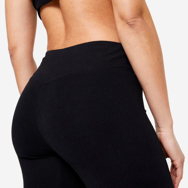 Actual product image Domyos 3/4 Leggings Damen Slim - schwarz (W30/L31)