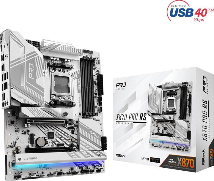 Image du produit AsRock X870 PRO RS AM5 (AM5, AMD X870, ATX)
