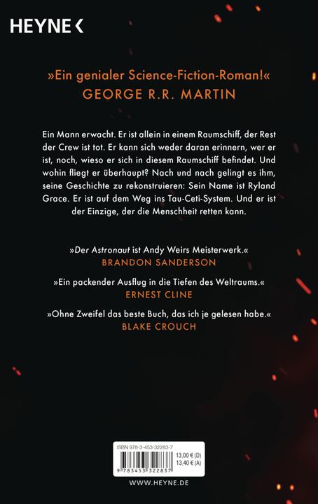 Produktbild Der Astronaut (Deutsch, Andy Weir, Jürgen Langowski, 2023)