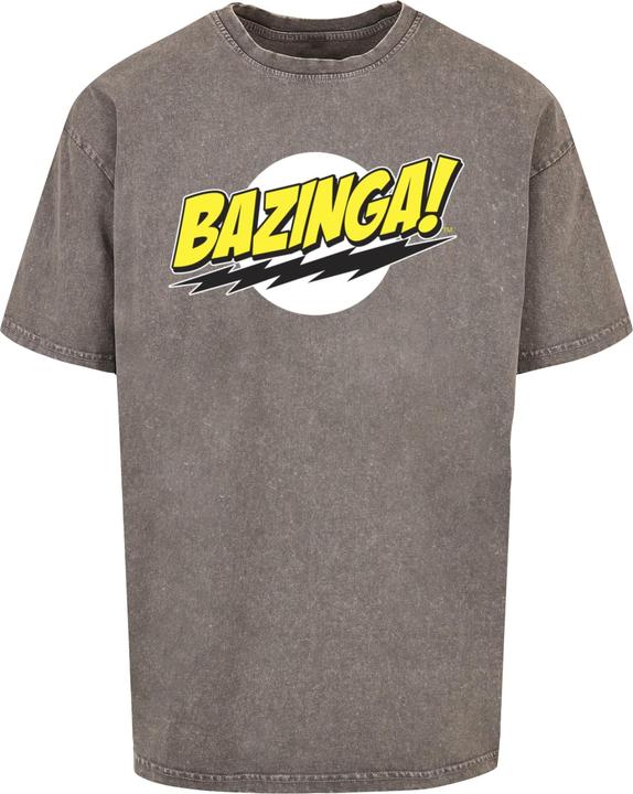 Immagine prodotto Absolute Cult Big Bang Theory - Maglietta oversize lavata con acido Bazinga - 115177 (3XL)