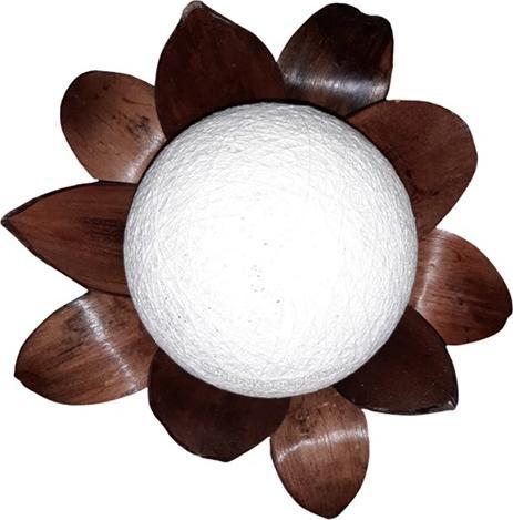 Image du produit Bekos Lampe de table "Fleur de lotus" en feuilles de cocotier (E27)