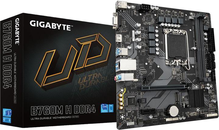 Image du produit Gigabyte MB H DDR4 B760,S1700,mATX,Intel (LGA 1700, Intel B760 Express, mATX)