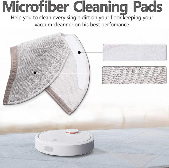 Produktbild Plutoos Roborock Mop-Tuch-Set - 5 Stück S4 S5 S6 Q7 Q8 Serie