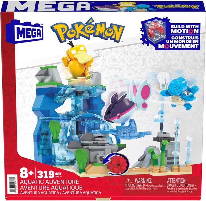 Immagine prodotto MEGA Set di giocattoli da costruzione Pokémon avventura acquatica con 3 figure d'azione