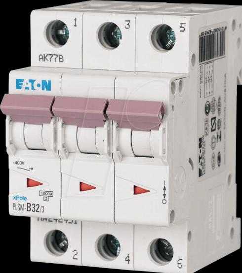 Produktbild Moeller Electric 10kA Triple Pole Type C MCB 32A