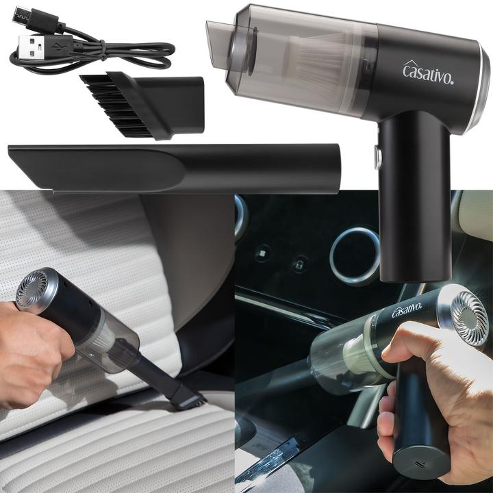 Produktbild Casativo Kompakter Akku-Handstaubsauger mit LED-Leuchte