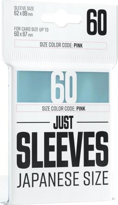 Gamegenic GGX10011ML - Just Sleeves - Japanisches Format, Transparent (60 Hüllen)