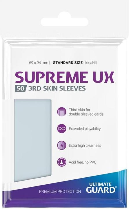 Immagine prodotto Ultimate Guard UGD011116 - Supreme UX - 50x 3rd Skin Kartenhüllen in Standrardgrösse, Transparent