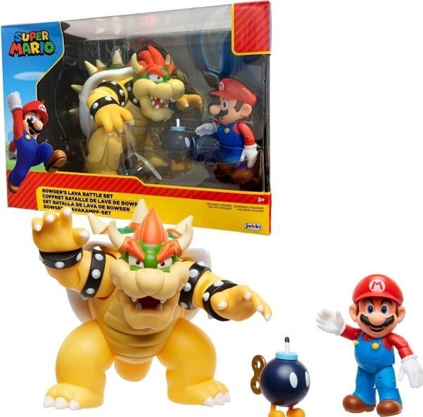 Actual product image Jakks Pacific World of Nintendo: Mario vs. Bowser Lava Battle