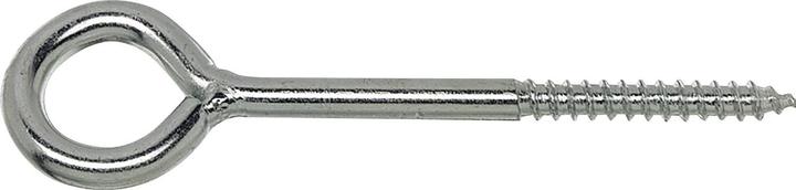 Produktbild Lüsebrink Sturmhakenöse Ringschraube mit Holzgewinde Wandhaken 4,4 x 25 mm verzinkt-blau (0.03 m)
