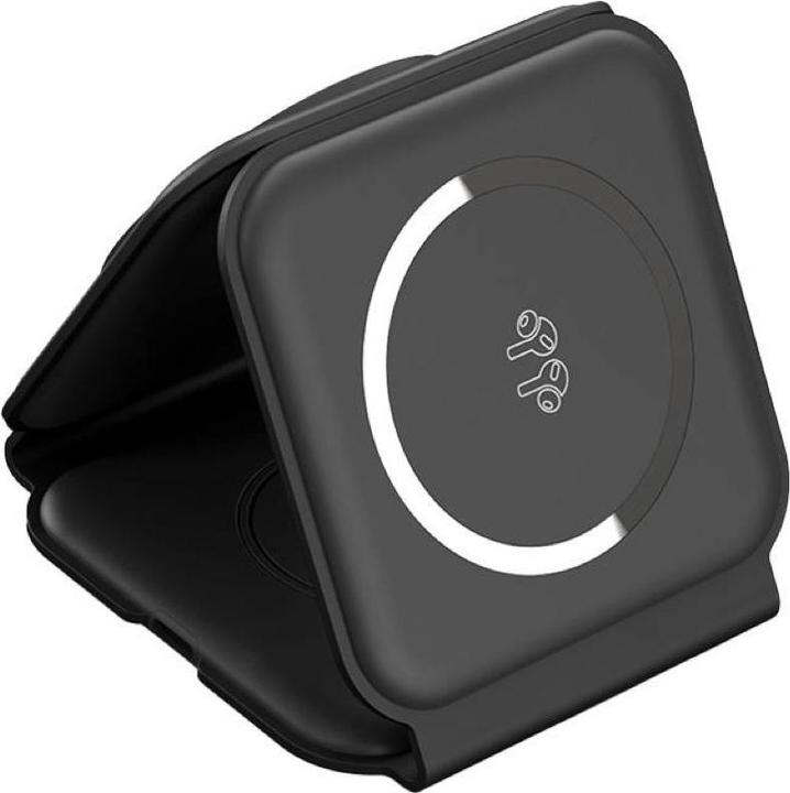 Actual product image Choetech T588-F 3in1 Magnetic Wireless Charger (black) (15 W)