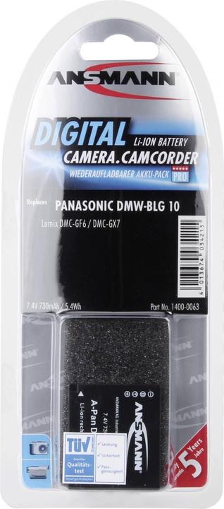 Produktbild Ansmann A-Pan DMW-BLG10 730mAh 7,4V (Kamera Akku)