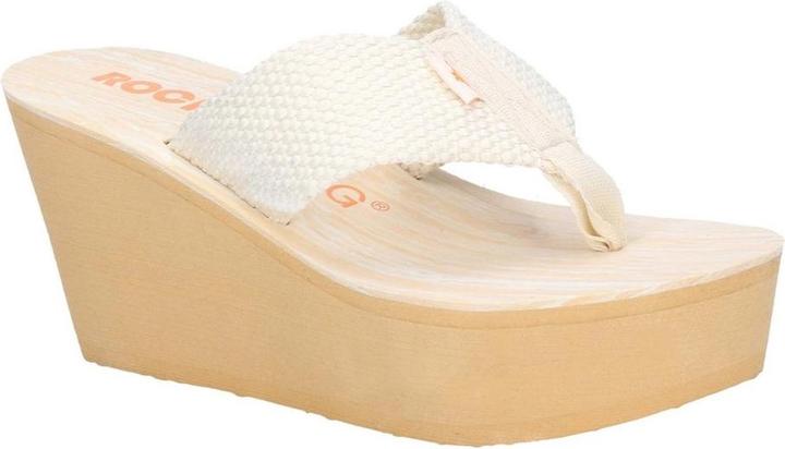 Produktbild Rocket Dog Diver Gewebe Slip On Pantoletten mit Keilabsatz (39)