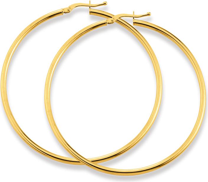 Natsumi Schmuck Creolen Gelbgold 18K/750 Ø24-54mm Rund (750/18 K Gelbgold)