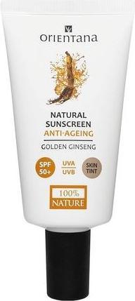 Actual product image Orientana Krem do twarzy SPF 50+ z pigmentem UVA/UVB, 50 ml (Suntan cream, SPF 50, 50 ml)