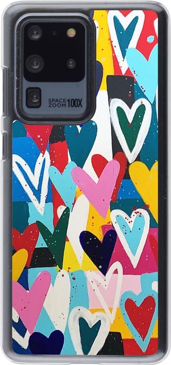 Produktbild PhoneLook Hülle transparent Joyful Hearts (Samsung Galaxy S20 Ultra)