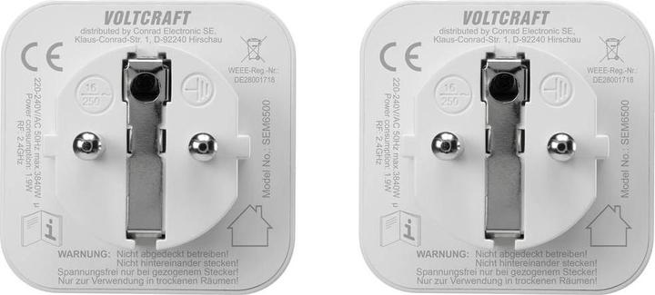 Produktbild Voltcraft SEM6500 Energiekosten-Messgerät inkl. Funksteckdose, Datenexport, Datenloggerfunktion, Ko