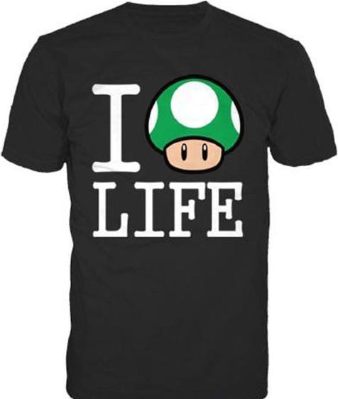 Actual product image Bioworld Nintendo - I Love Life - L size (L)