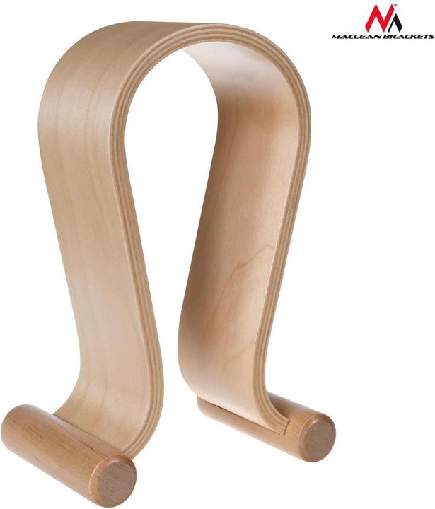 Produktbild Maclean Support Casque en bois (Marron)