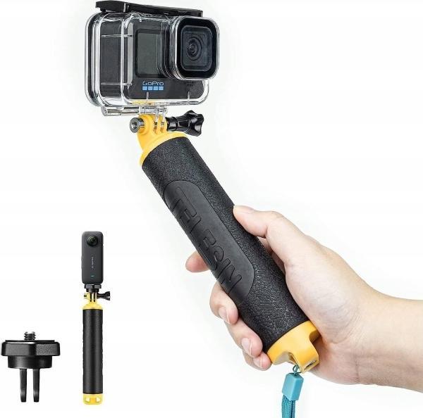 Image du produit Telesin Poignée flottante en caoutchouc pour caméras d'action et de sport (GP-MNP-300-YL) (GoPro)