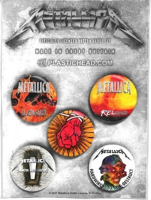 Metallica Alben AnsteckerSet 19962016 5erPack