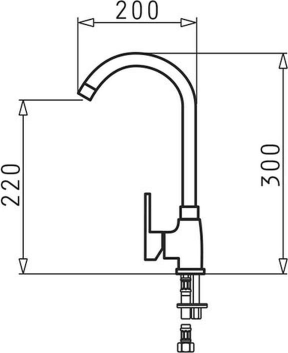 Actual product image Pyramis Bello 090935601 Kitchen tap Granit Volcano (black)